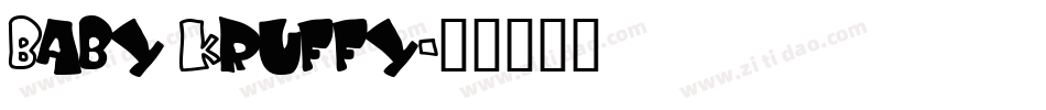 Baby Kruffy字体转换